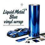PBEE Liquid Metal Blue vinyl wrap